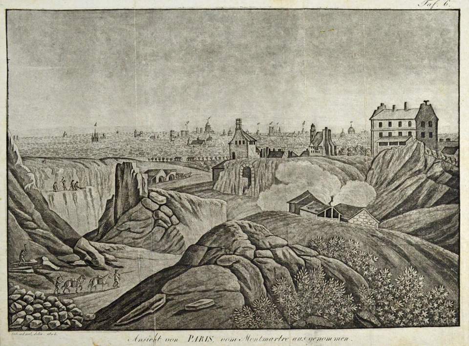 Ansicht Paris vom Montmartre aus
