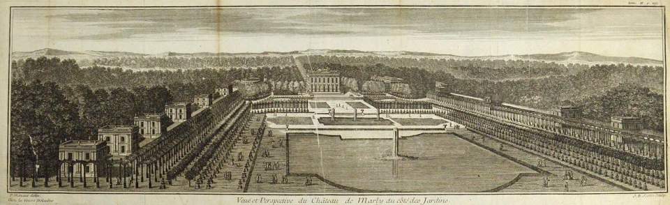 Ansicht Château von Marly,  Paris  Versailles