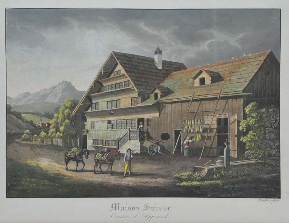 Stich, Maison Suisse, Canton d'Appenzell