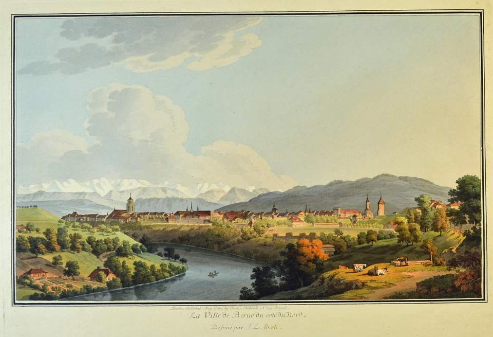 Ansicht Stadt Bern aus Norden