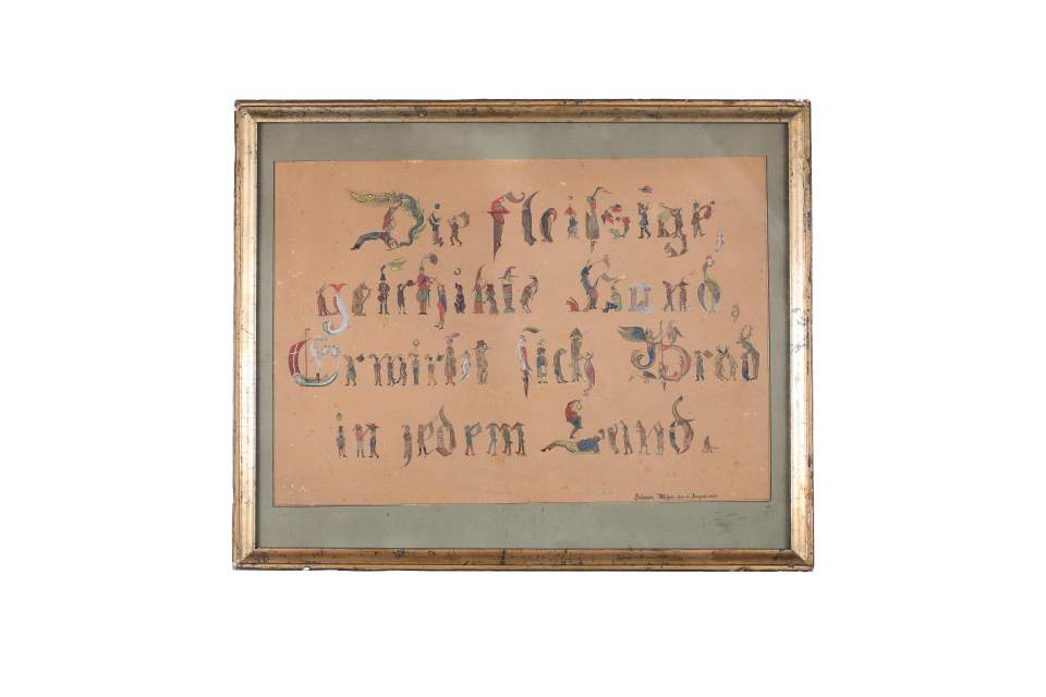 Osterschrift von Salomon Altherr, Examensschrift, Probeschrift