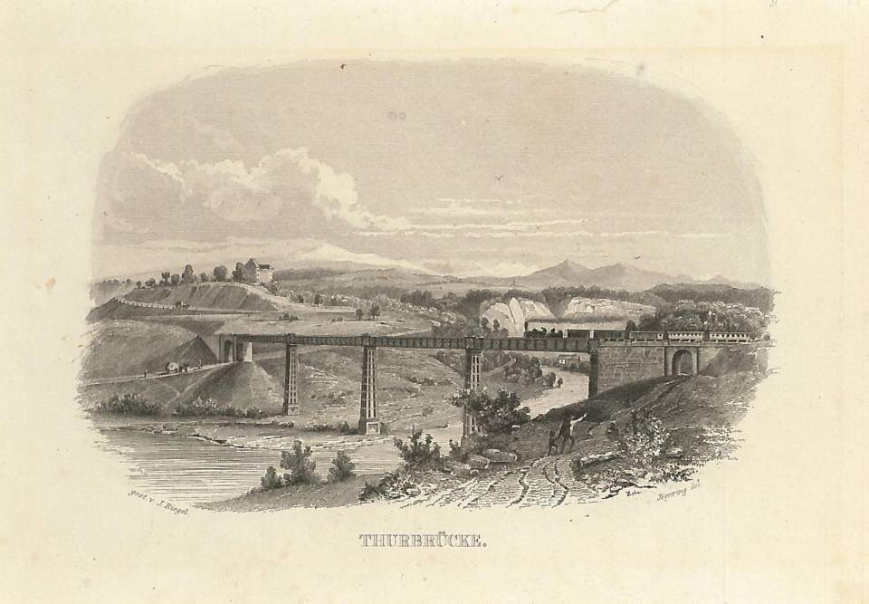 Ansicht Thurbrücke bei Wil