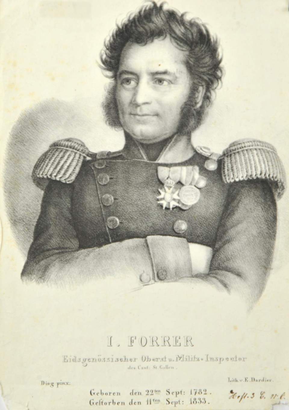 Grafik, Oberst J. Forrer