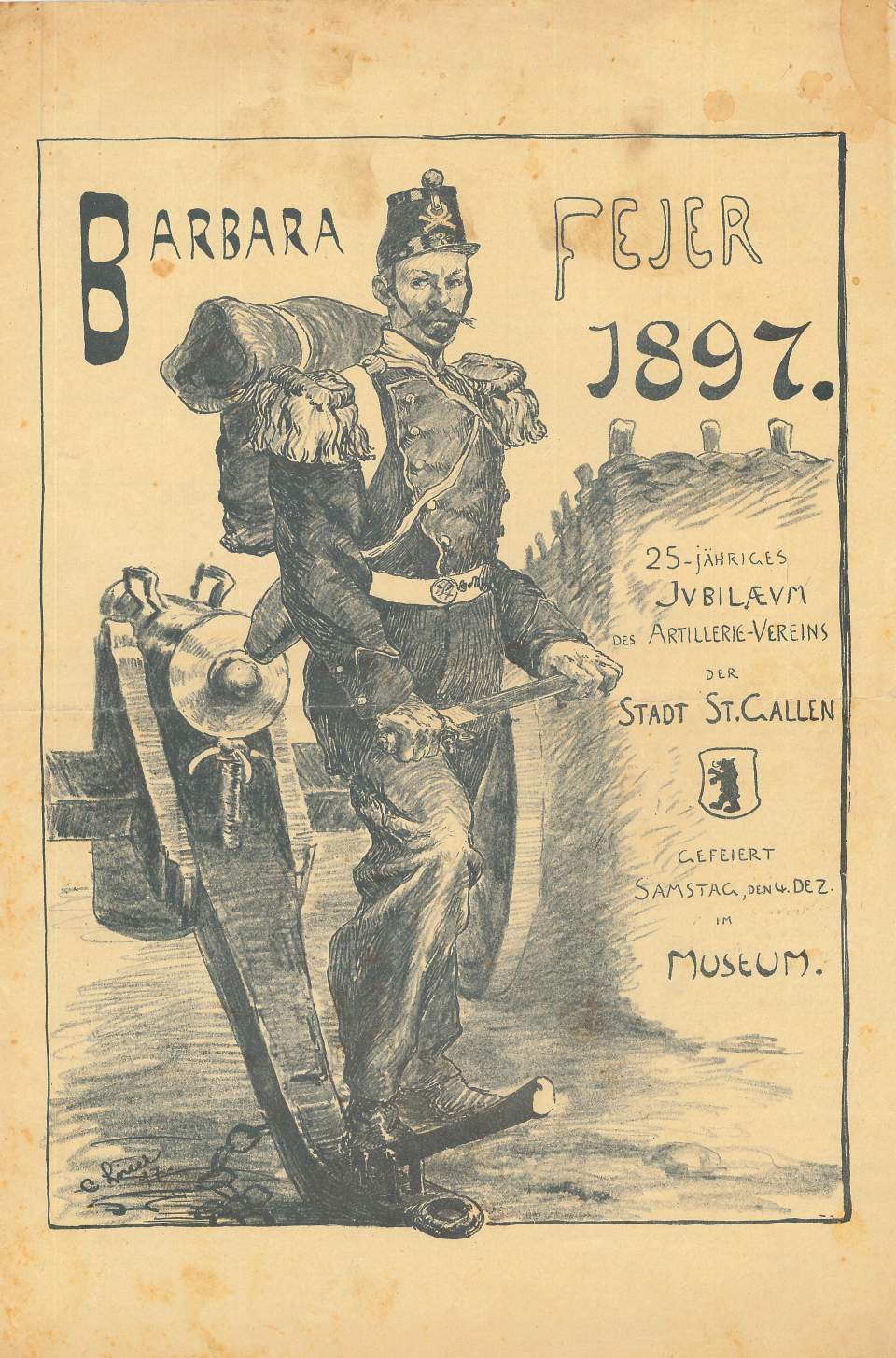 Festzeitung zur Barbara Feier 1897