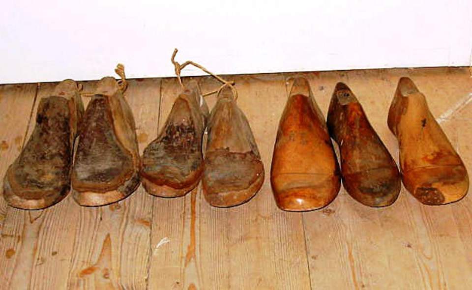 Schuhmacherwerkzeuge, Holzleisten