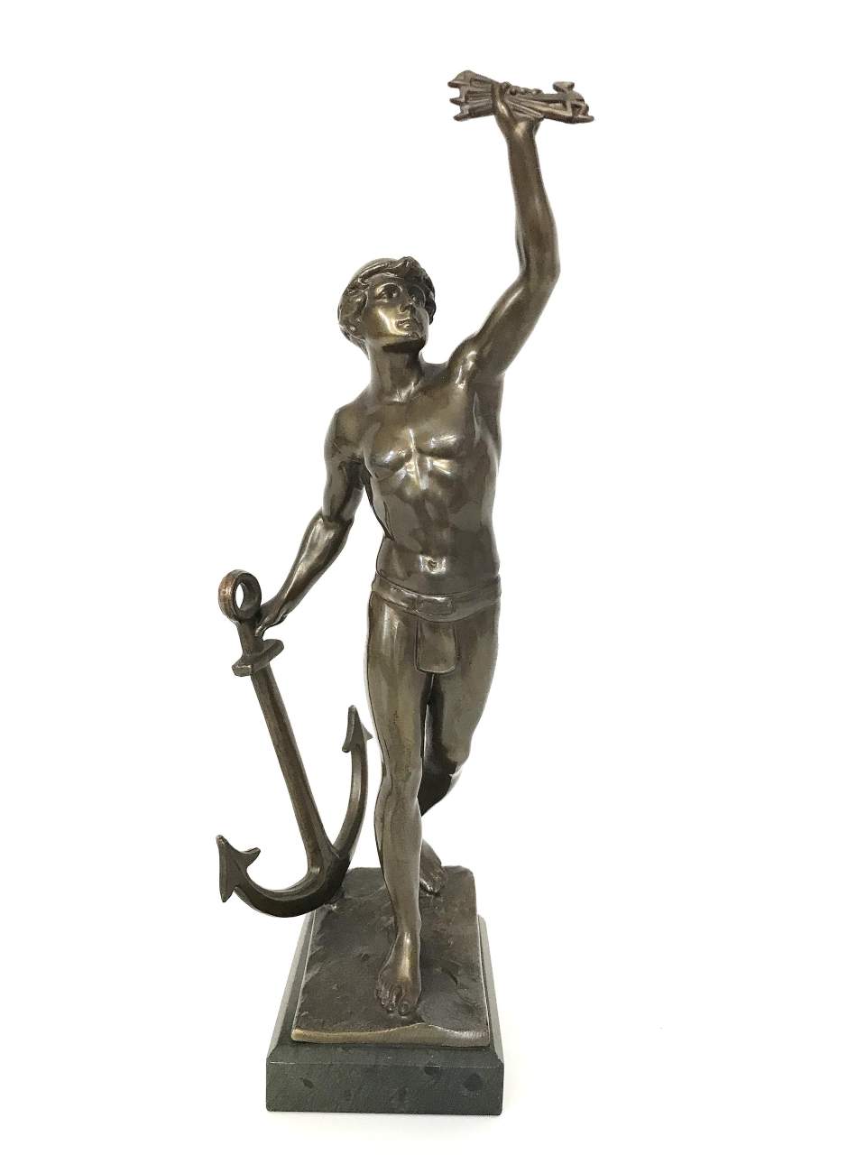 Kleinplastik, Statuette ("Jupiter" oder "Neptun"), Allegorie der Seefahrt
