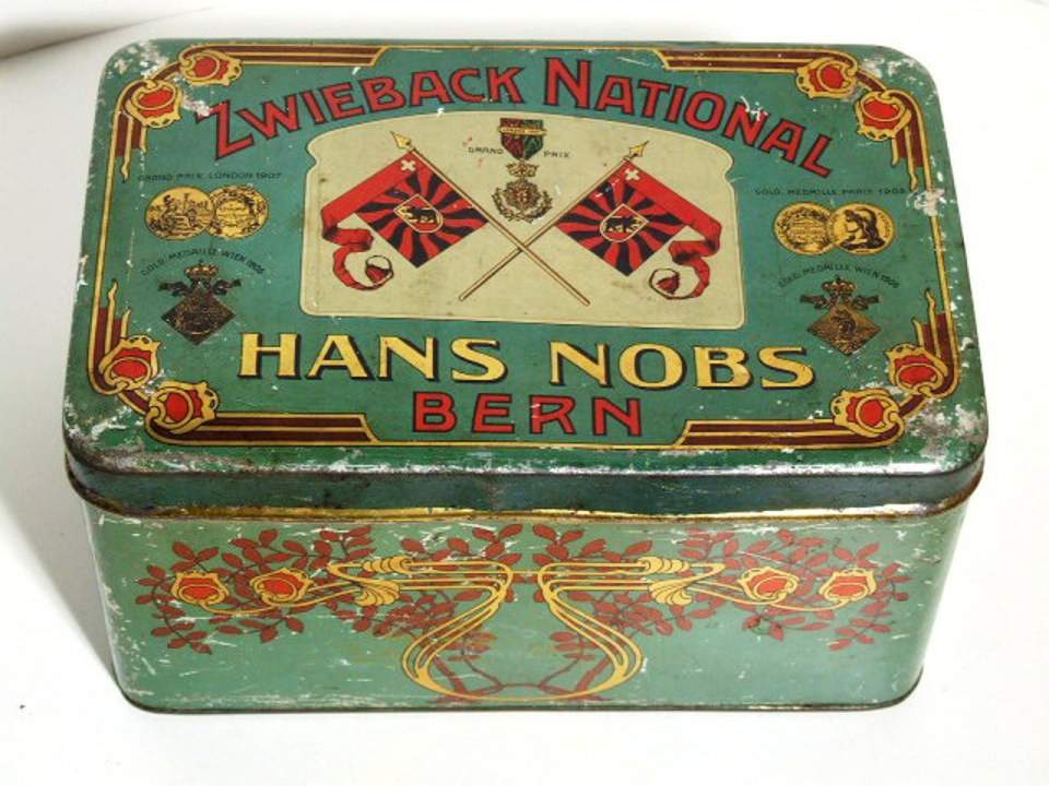 Vorratsdose, Dose "Zwieback National Hans Nobs"