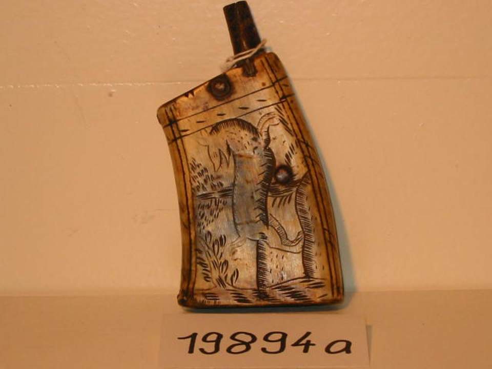 Pulverflasche oder Pulverhorn