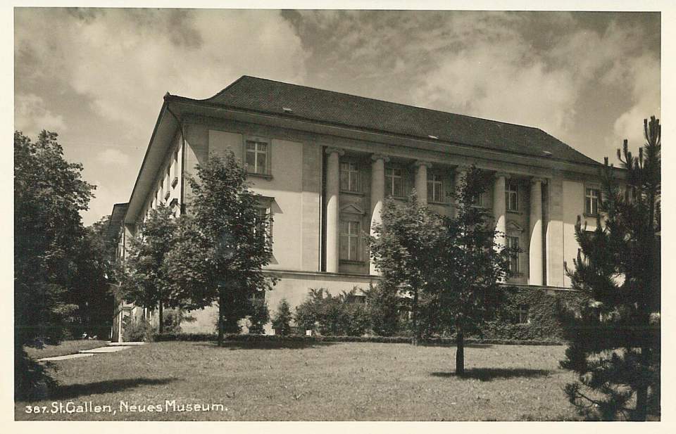 Postkarte Historisches Museum / Neues Museum St.Gallen