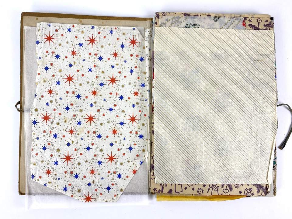 Sammlung von Papierbögen/Taschen (Weihnachten, Divers, Schnittmuster)
