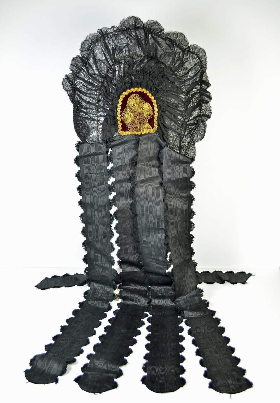 schwarze Bänderhaube, Süddeutschland, Trachtenhaube