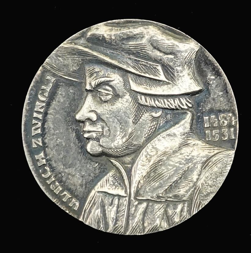 4 Medaillen, Plaketten Ulrich Zwingli