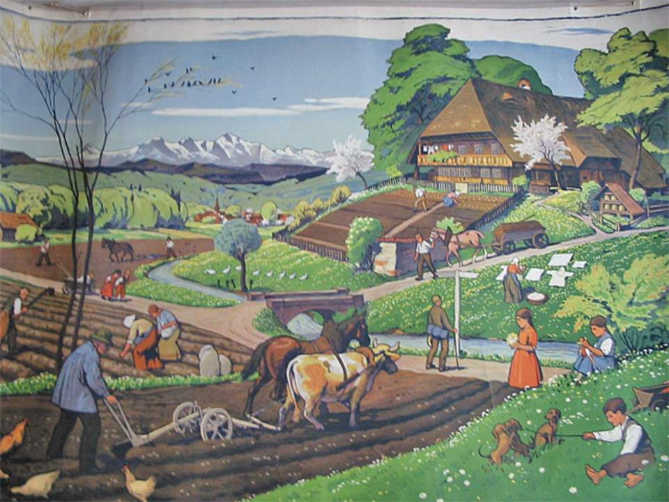 Schulwandbild