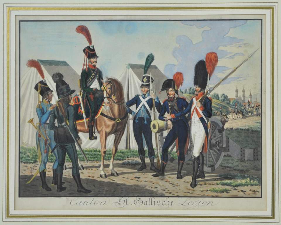 Ansicht "Canton St. Gallische Legion"
