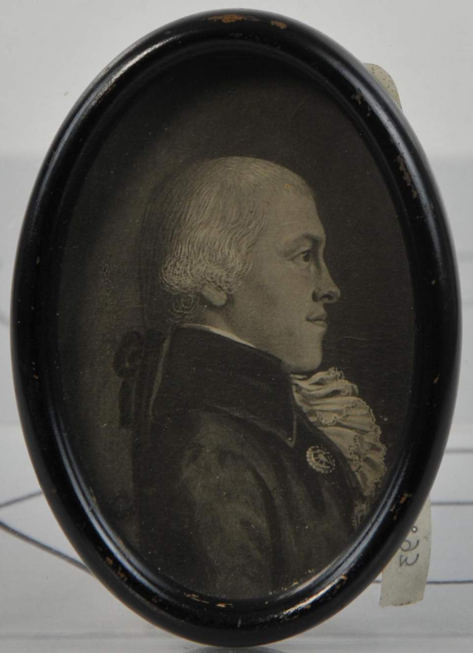 Porträt: Schwarz-weiss Porträt von Johann Heinrich Kuster, Bildnis