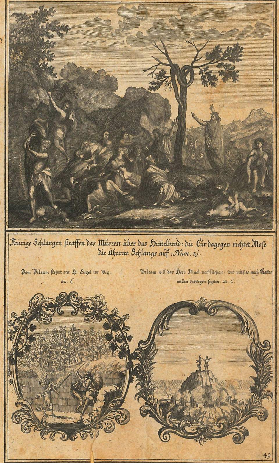Illustration zum Leben Moses' und zum Alten Testament
