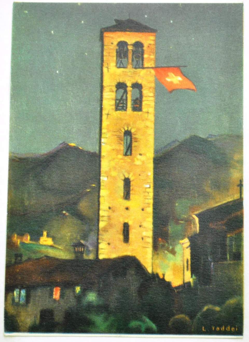 Bundesfeier Postkarte 1938, Set von 11 Ansichtskarten und 2 Fotografien