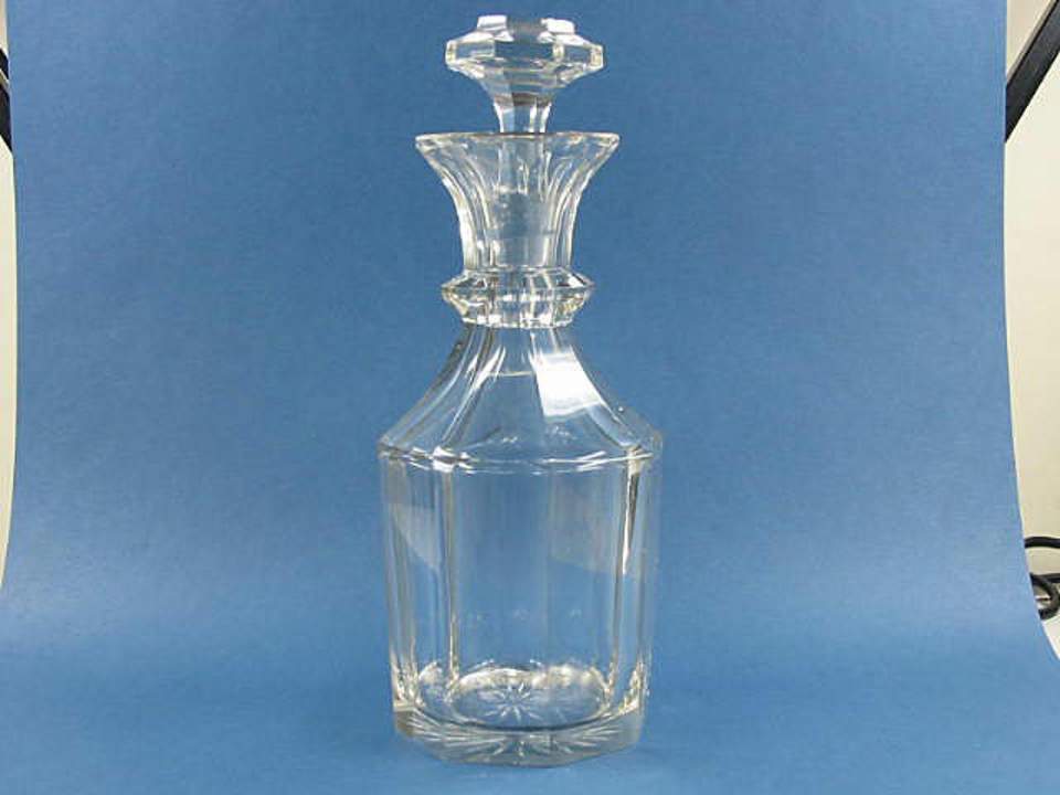 Glasflasche, Glaskaraffe, Deckelflasche