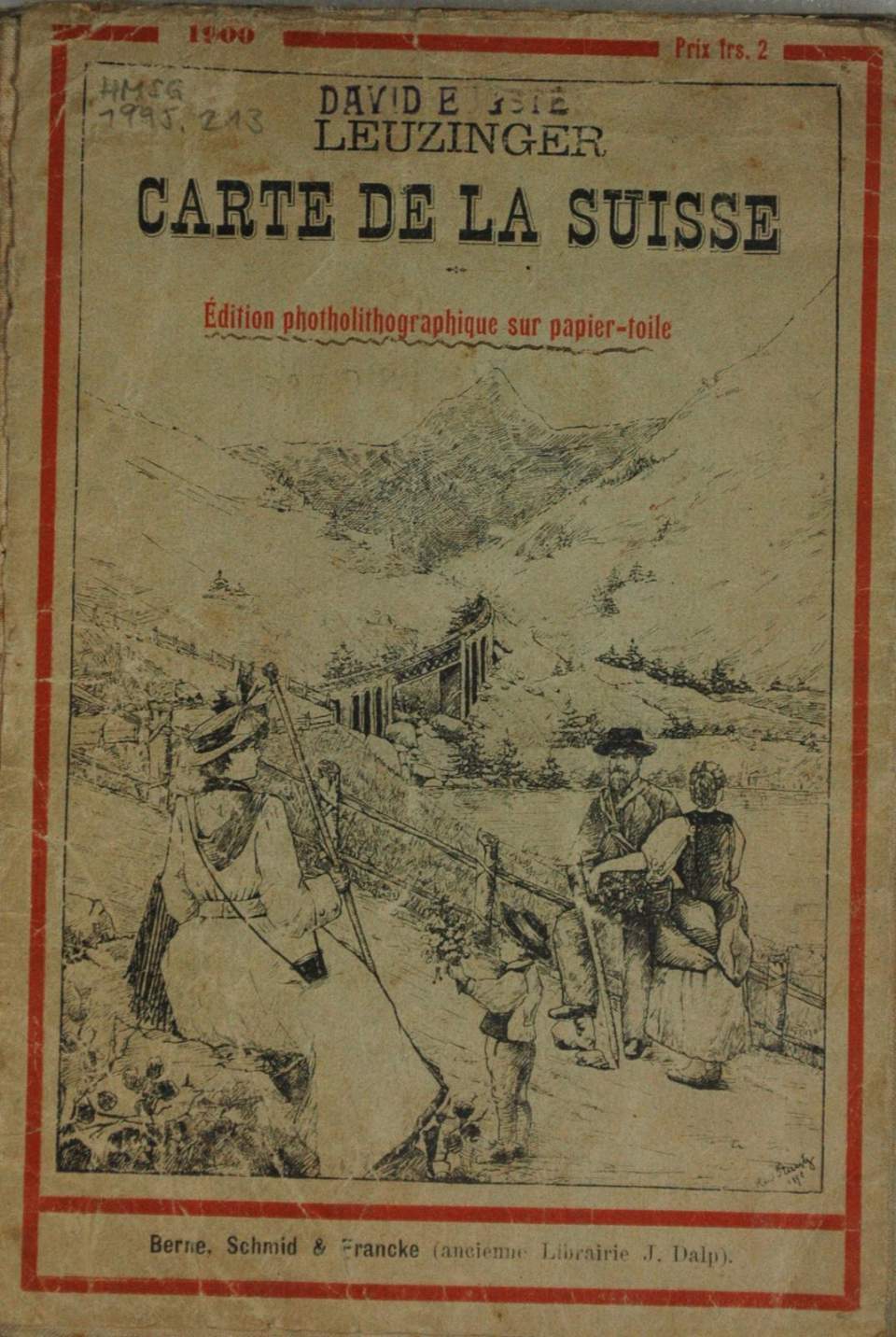 Landkarte "R. Leuzingers Karte der Schweiz"