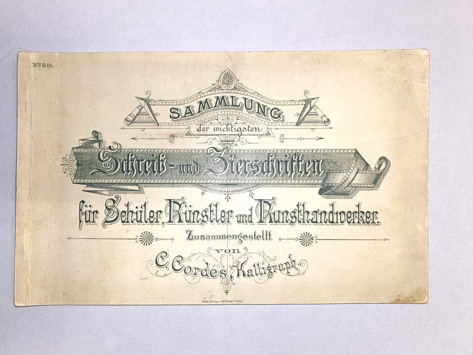 Buch "Schreib- und Zierschriften", Heft no. 814