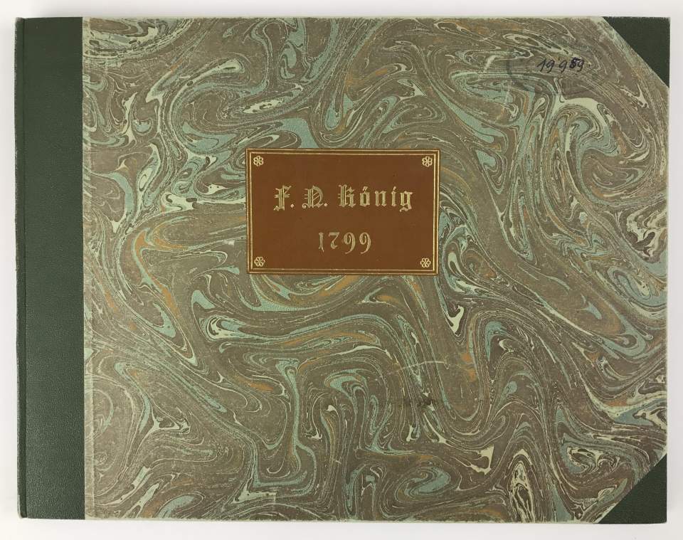 Das Büchlein mit den 24 Radierungen aus dem Jahr 1799 von Franz Niklaus König