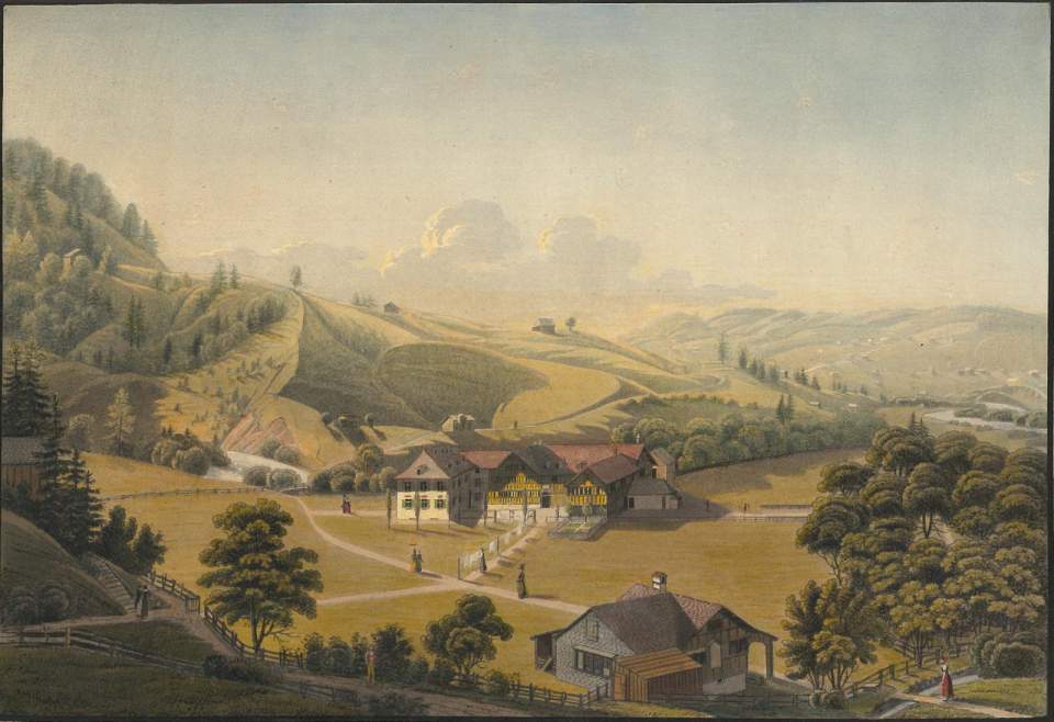 Grafik, Das Weissbad mit seiner Umgebung