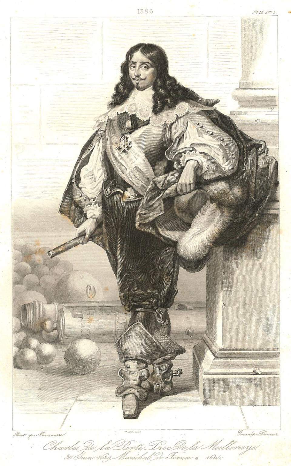 Porträt Charles de la Porte Duc de la Meilleraye, 30. Juin 1639, Maréchal de France 1604