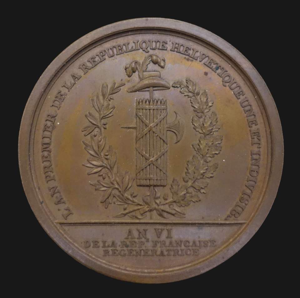 Medaille Fred. César Laharpe, Erzieher Alexanders I. v. Russl., Politiker in der Waadt