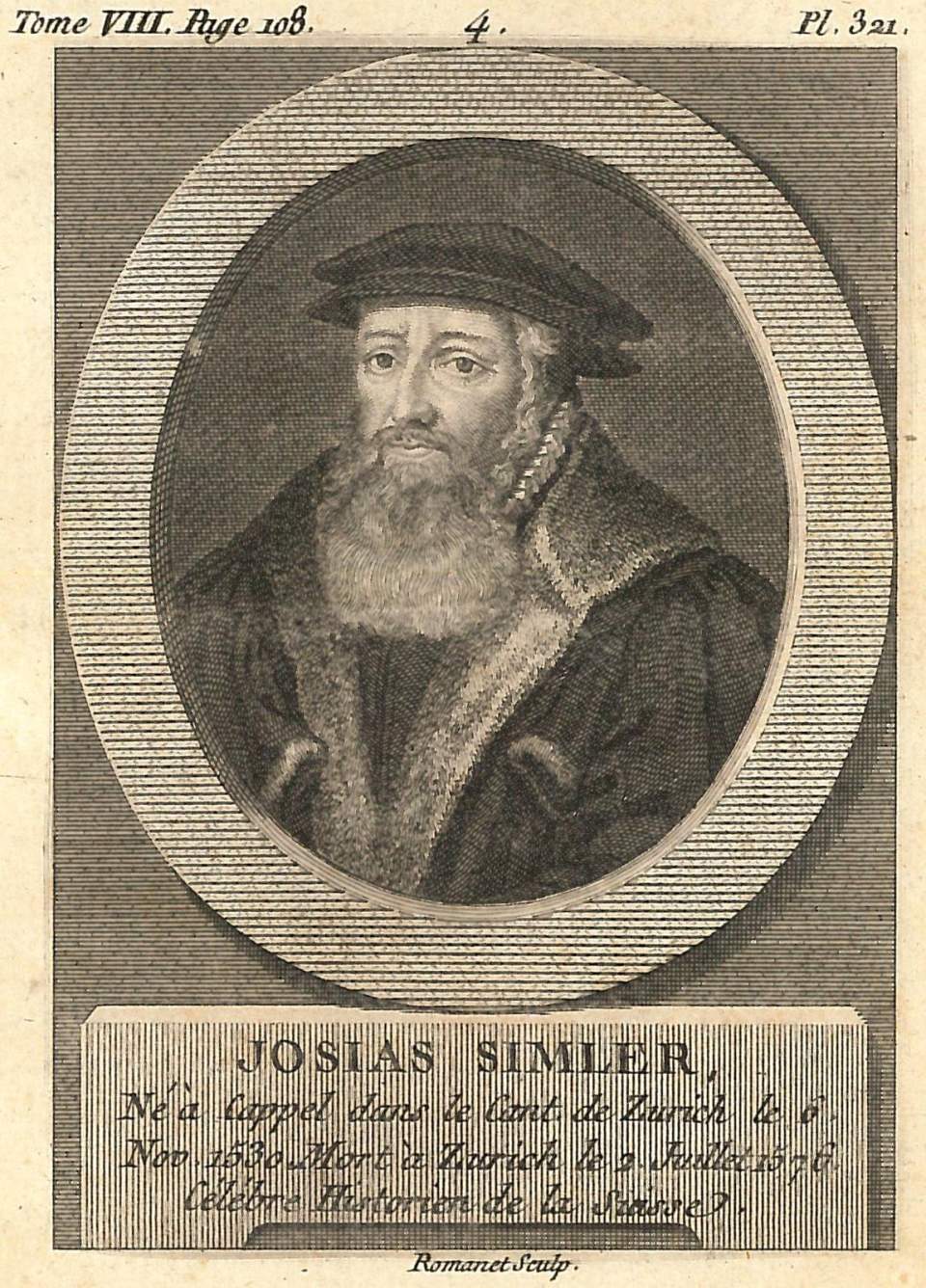 Porträt Josias Simler