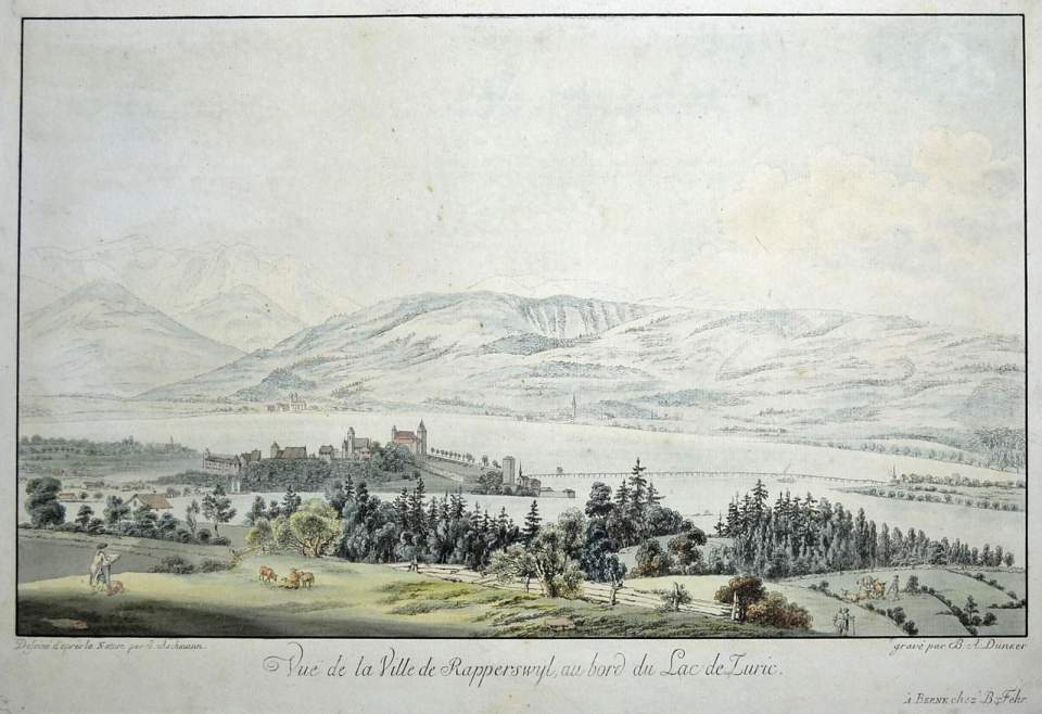 Ansicht Rapperswil mit Seesteg