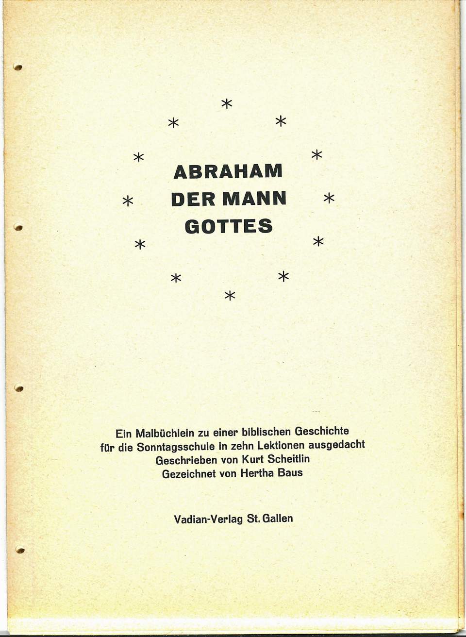 Lehrbuch für den Religionsunterricht, Abraham der Mann Gottes
