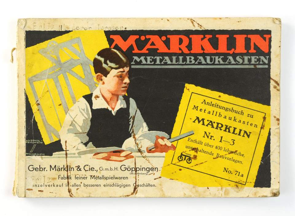 Anleitung zu Märklin-Metallbaukasten, Kasten 1 - 3 (Nr. 71 a)