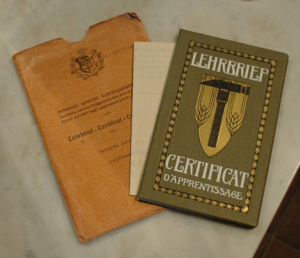 Lehrbrief für Coiffeur