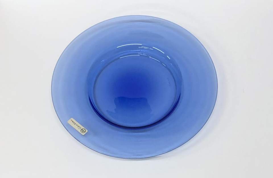 Sammlung von blauem Glas