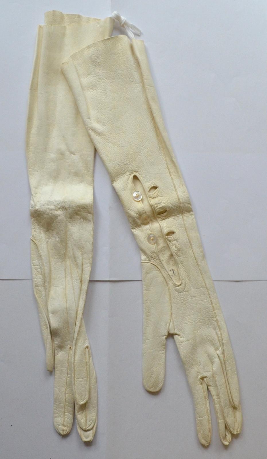 1 Paar Damen Lederhandschuhe