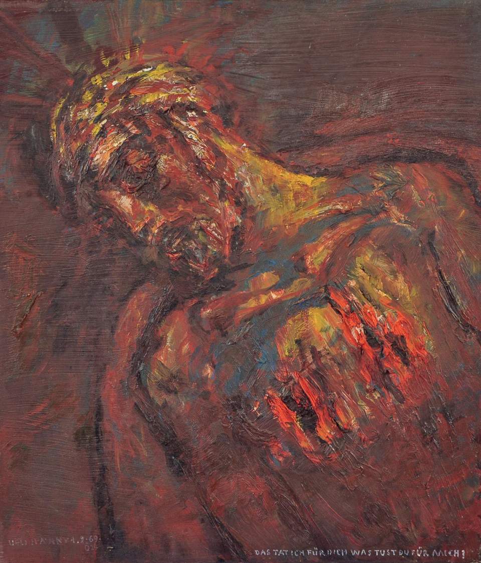 Gemälde, Ölgemälde Il sangre des testina, Ecce Homo