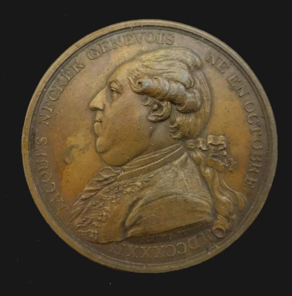 Medaille auf Necker 1789
