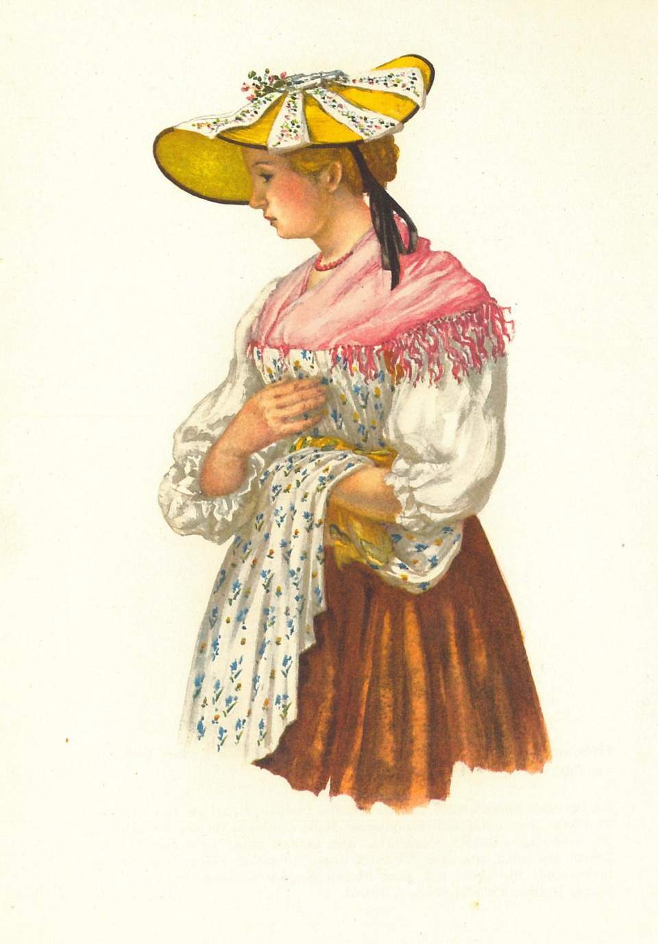 Trachtendarstellung, Freiburger Tracht