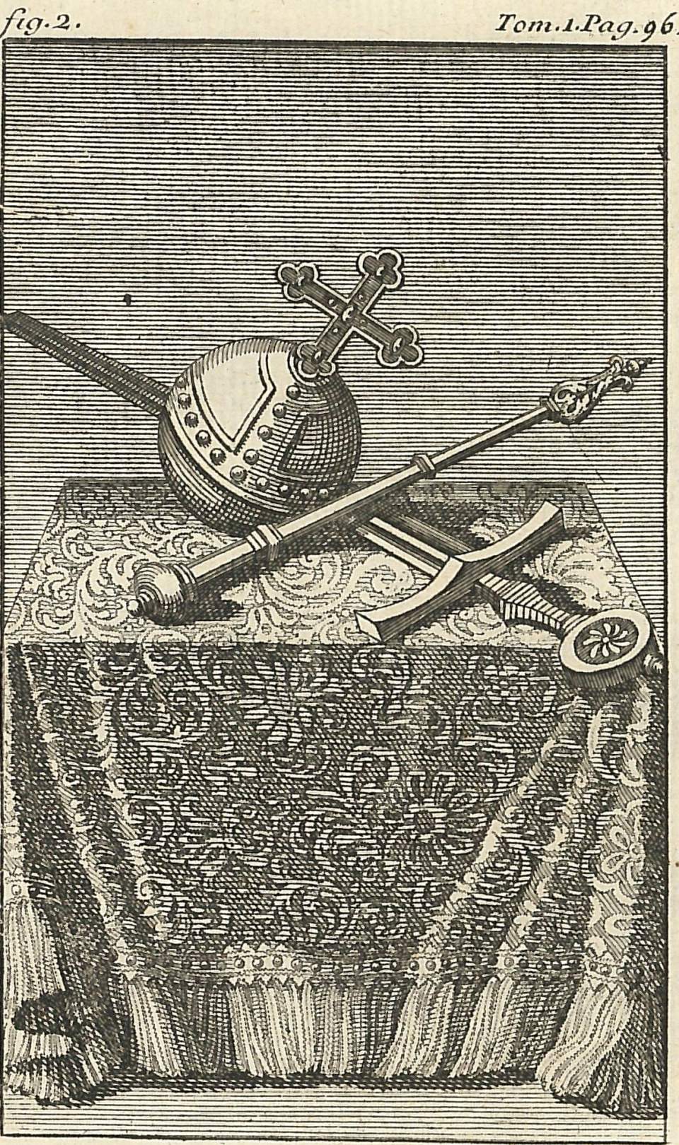 Darstellung Herrscher-Insignien, Buchseiten