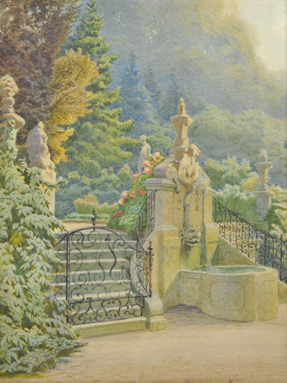 Ansicht Rechberg, Brunnen