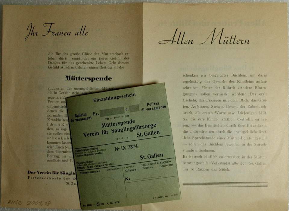 Broschüre Mütterberatung St.Gallen
