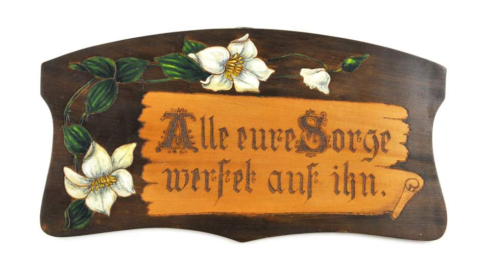 Haussegensspruch, anfangs 20. Jh.