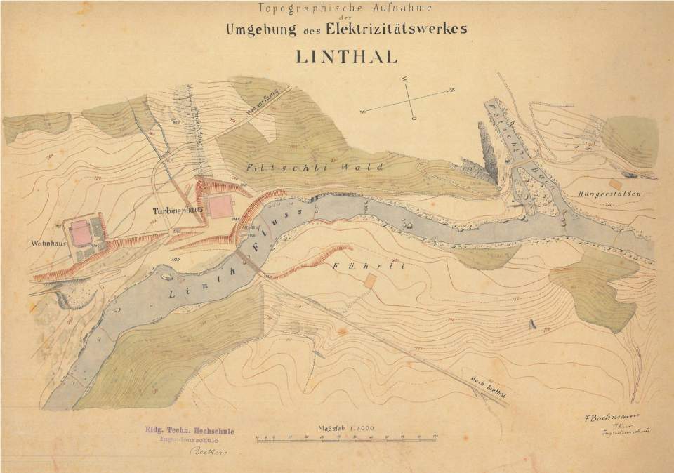 Landkarte, topografische Karte
