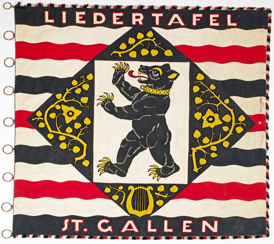 Fahne des Männerchors «Liedertafel St.Gallen», 1919