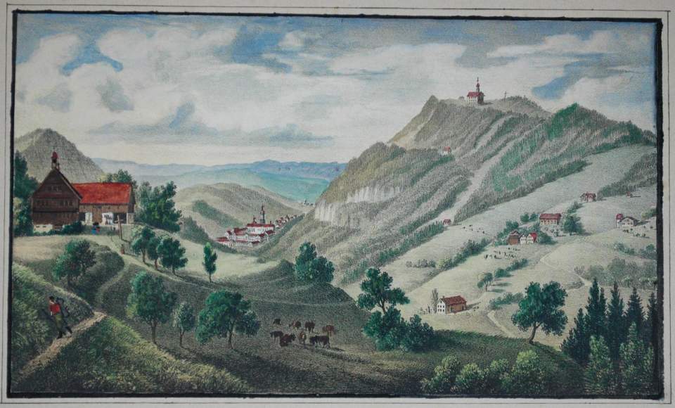 Ansicht St. Idaberg, Kloster Fischingen