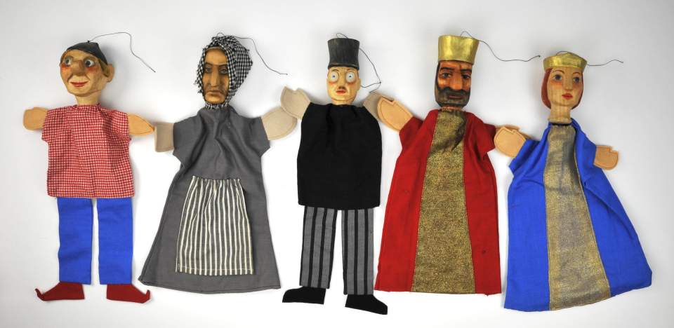 8 Handpuppen, Kasperlifiguren