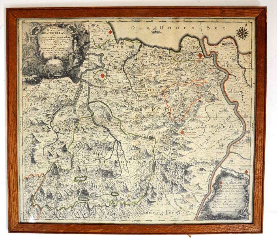 Landkarte Appenzell AI und AR