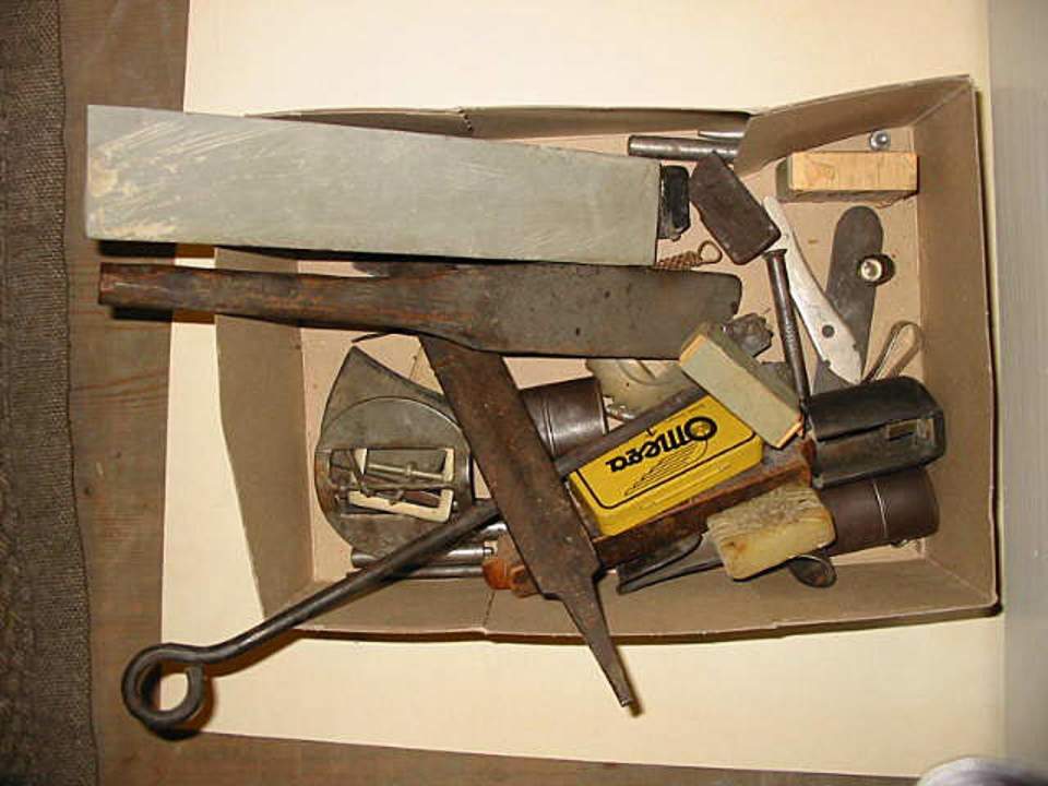 Zubehör Schuhmacherwerkstatt XI. 