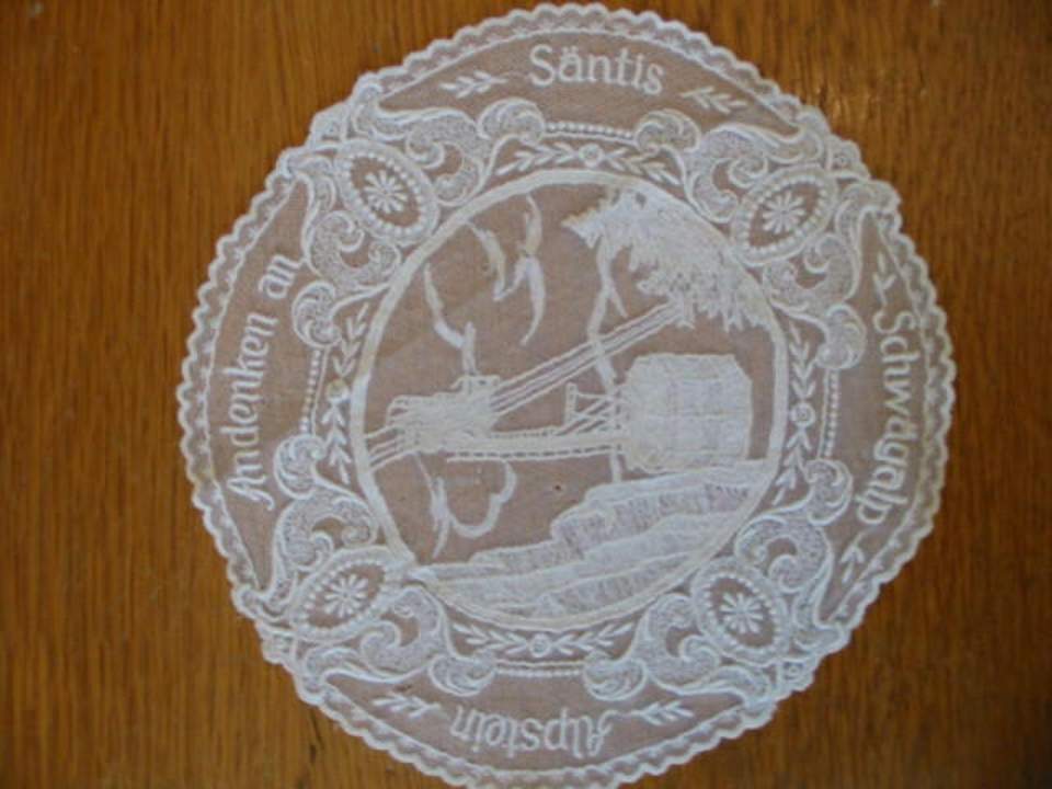 Zierdeckchen, Stickerei, Souvenir, Andenken