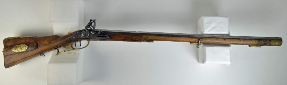Jagdgewehr, Steinschlossbüchse, um 1760